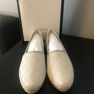 Gucci GG Cotton Off White Espadrilles
